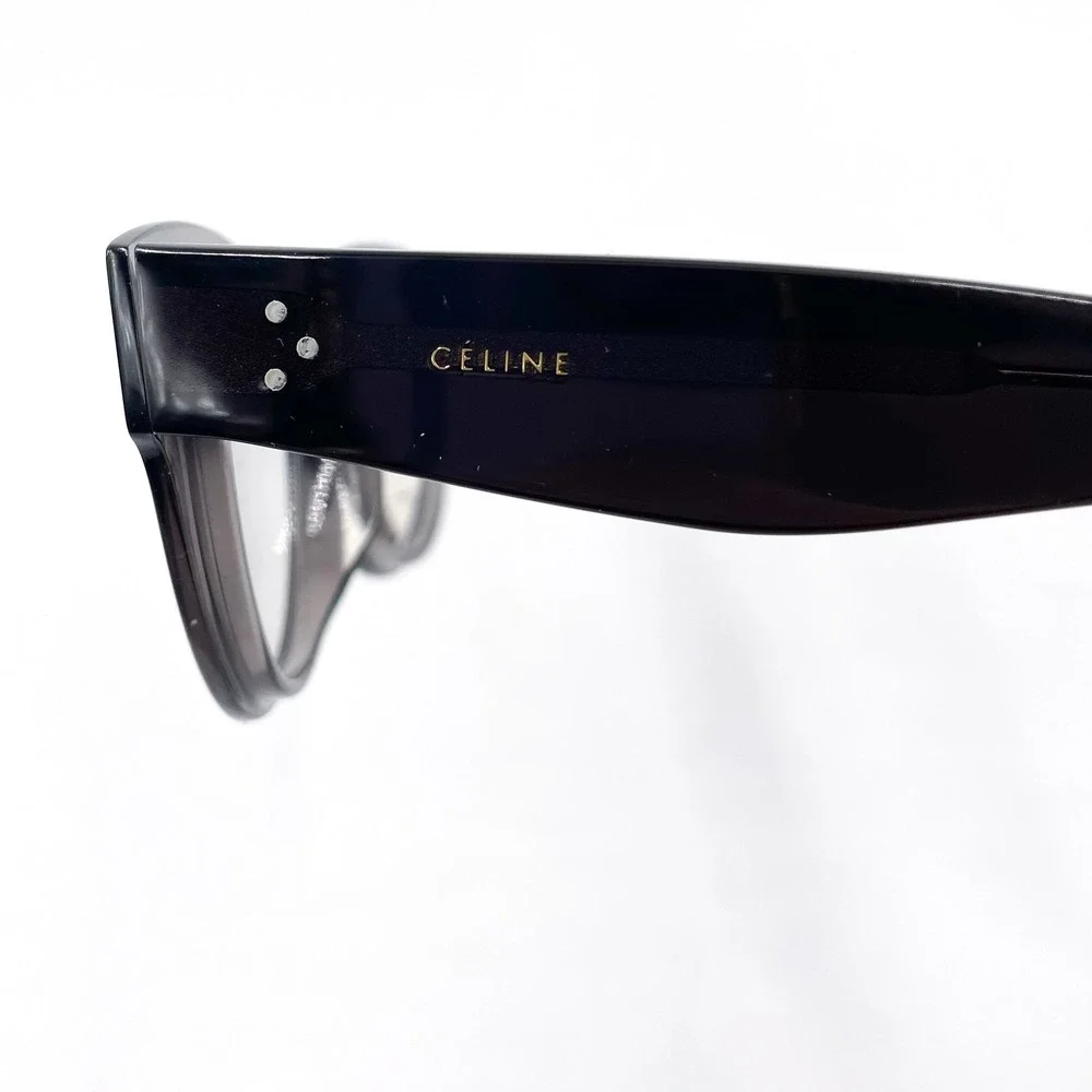 Celine‎ Eyeglasses Dark Gray Acetate Frames Full Rim Square Optical CL50015F
